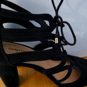 Black heels, size 8